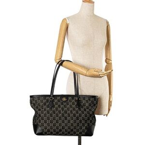 GUCCI OPHIDIA GG DENIM TOTE BAG NWT